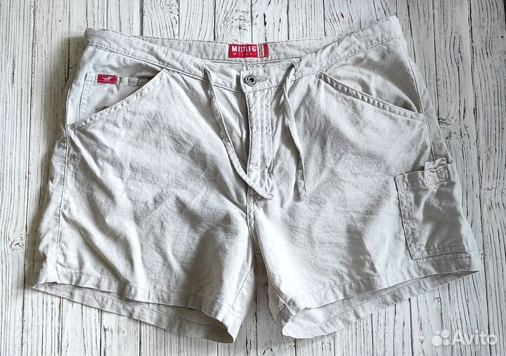 Льняные шорты женские 46