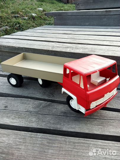 Игрушка грузовик СССР маз полуприцеп