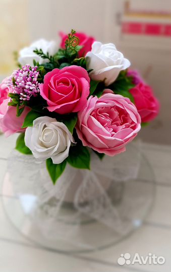 Букет из мыльных цветов