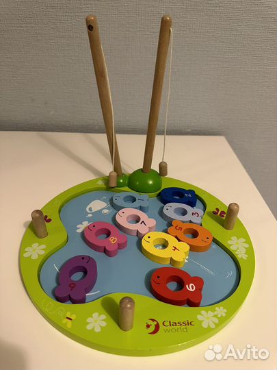 Рыбалка деревянная на магнитах imaginarium