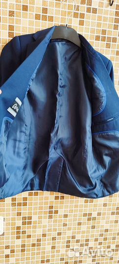 Школьный костюм, обманки, брюки 140-146