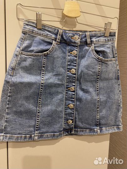 Джинсовая юбка mango