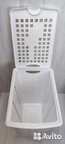 Корзина для ванных комнат Виолетта 30л белый