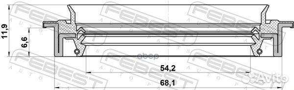 Сальник ступицы передний nissan sunny B14/almer