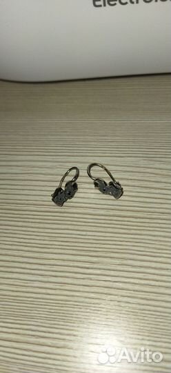Серебряные серьги детские