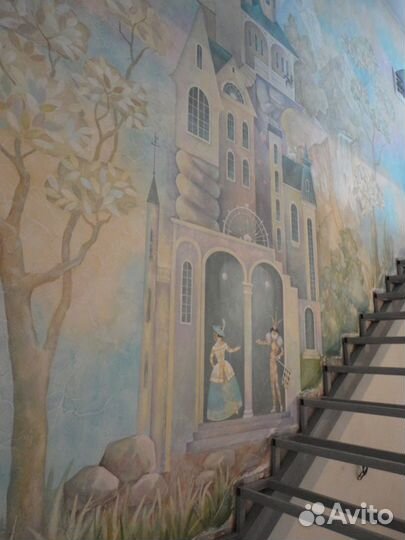 Роспись стен, потолков, барельеф, панно