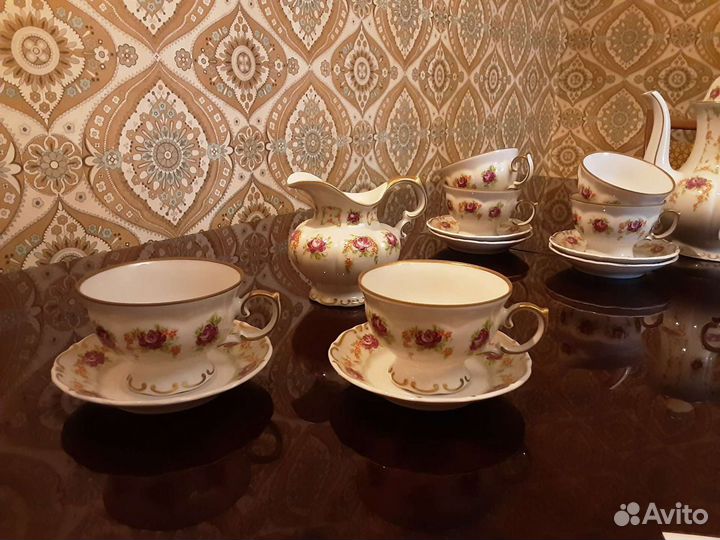 Сервиз кофейный/ чайный, 6 персон, 15 предметов