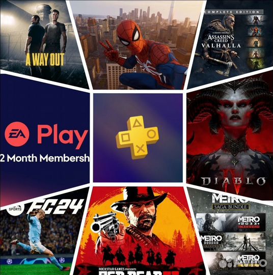 Подписка EA play / PS plus для пс5-4 4 мес fc 24