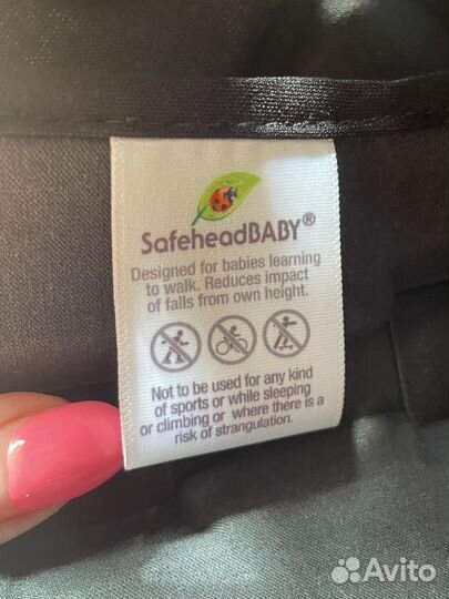 Шлем safeheadbaby Божья коровка голубой детский