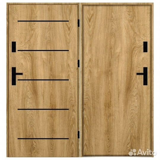 Стальная входная двери с глухим полотном