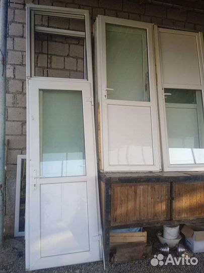 Пластиковые окна и двери бу