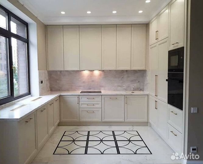 Прямая кухня на заказ. Фабрика в Новоселово