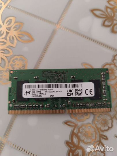 DDR4 so-dimm 3200 4gb