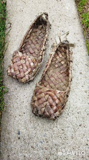 Лапти плетеные настоящие