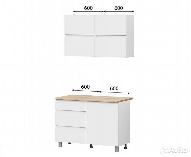 Кухня новая готовая 1,2 и 1,6м