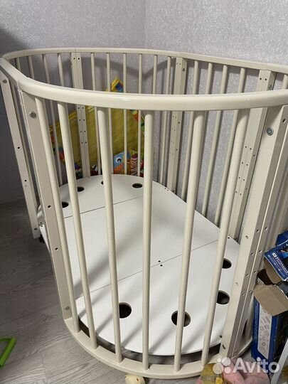Кроватка трансформер круглая