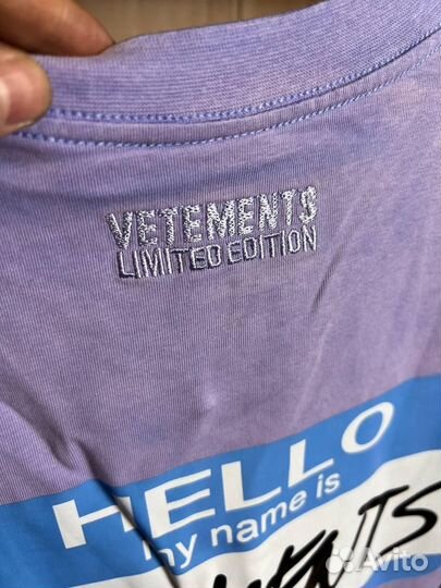 Vetements футболка оверсайз унисекс