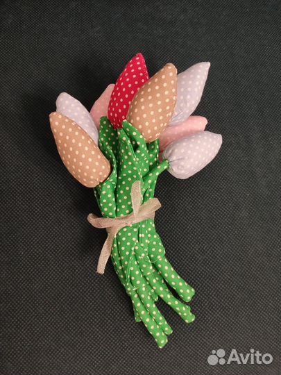 Текстильные тюльпаны Тильда