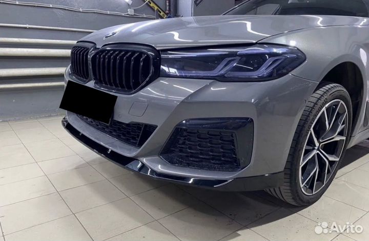 Сплиттер губа на бампер BMW g30 g31