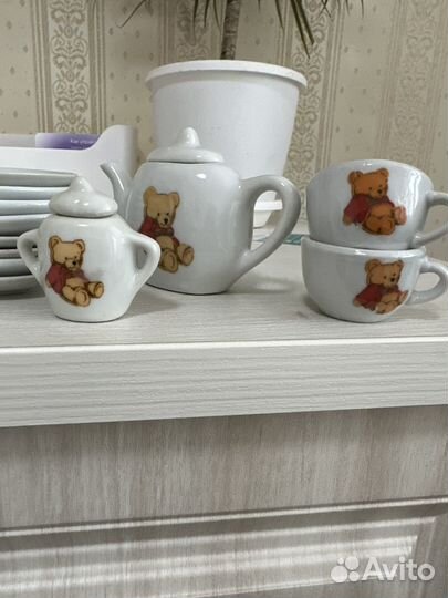 Чайный фарфоровый набор для кукол