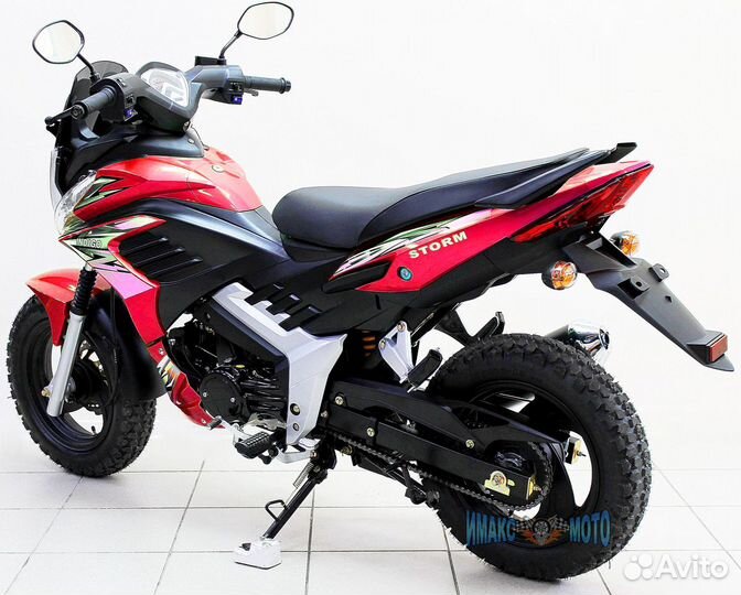 Мопед Storm Cross механика 125 см3 красный