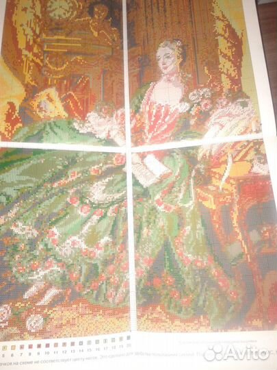 Маркиза де Пампадур Схема для вышивки