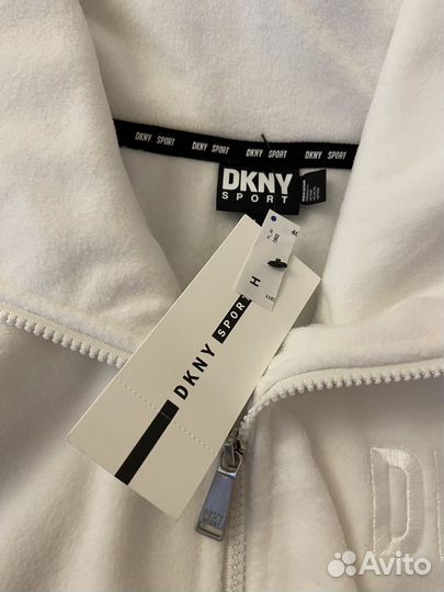 Теплая кофта dkny оригинал на флисе оригинал L