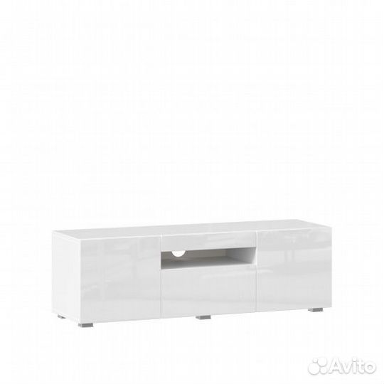 Тумба под тв 1200 Бруклин (Белый глянец)