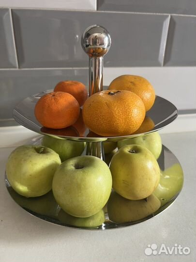 Этажерка для фруктов двухъярусная новая