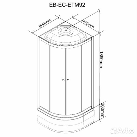 Душевая кабина Parly ECM921