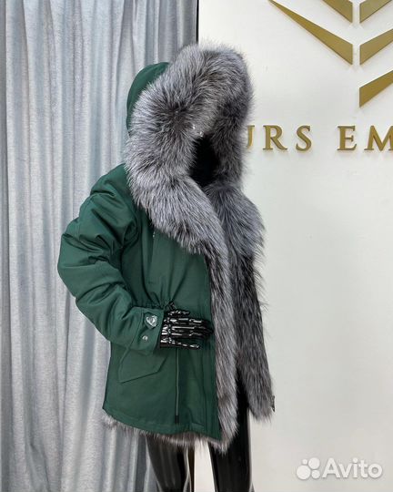 Парка с натуральным мехом