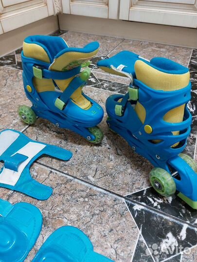 Роликовые коньки детские раздвижные