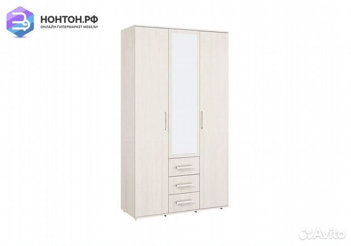 Шкаф Белла 3-х створчатый сандал светлый