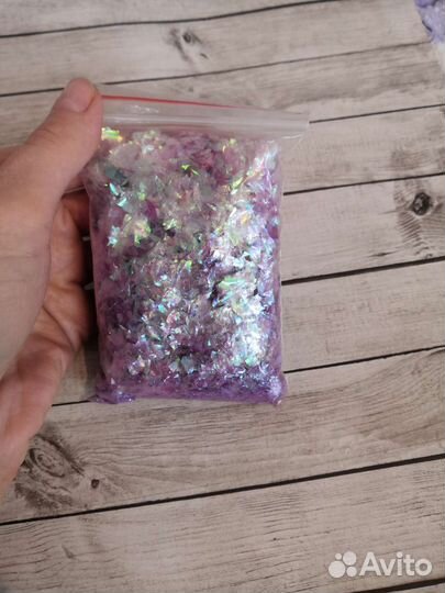 Блестки для ногтей, слайма