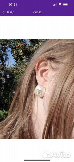 Серьги chanel