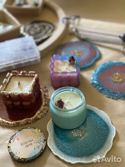 Мастер-класс по созданию свечи и подсвечника