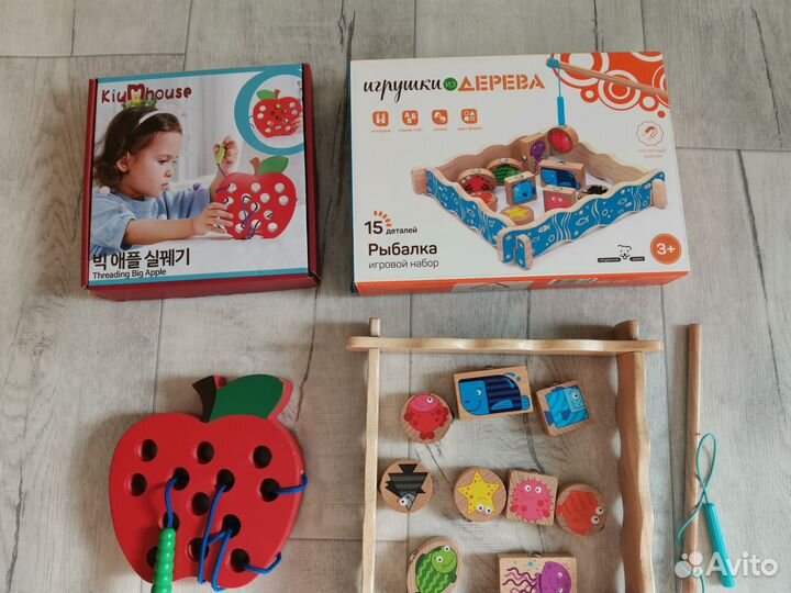 Развивающие деревянные игрушки