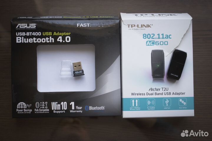 Bluetooth адаптер asus + сетевой адаптер TP-Link
