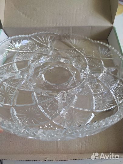 Хрустальная менажница