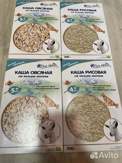 Каша на козьем молоке fleur alpine и мамако