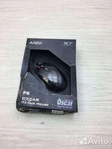 Игровая мышь проводная A4Tech F5, черный