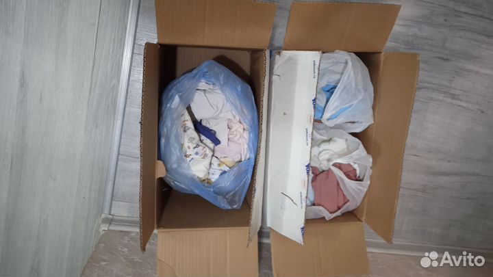 Детская одежда от 2 до 6 мес. + ходунки