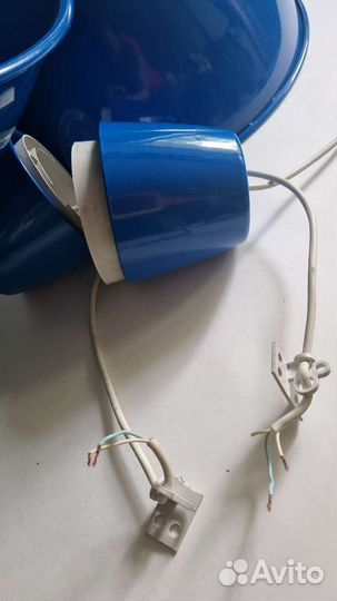 2 синих светильника IKEA foto 50см икеа фото