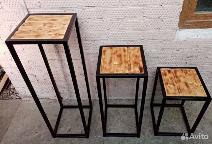 Подставки в стиле Лофт