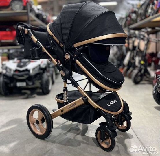 Коляска Luxmom 3 в 1, трансформер, зима-лето