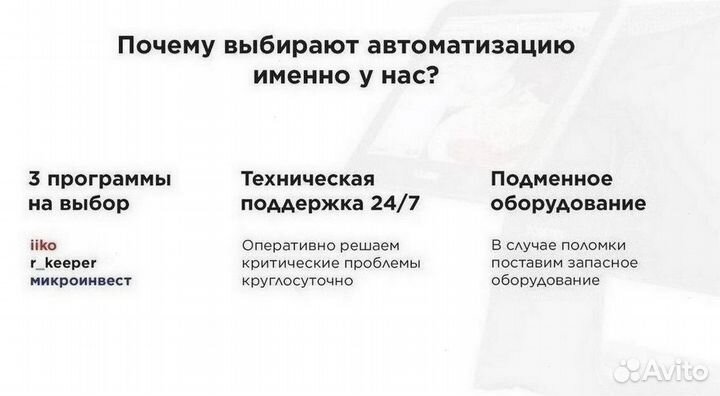 Сенсорный моноблок для автоматизации кафе магазина