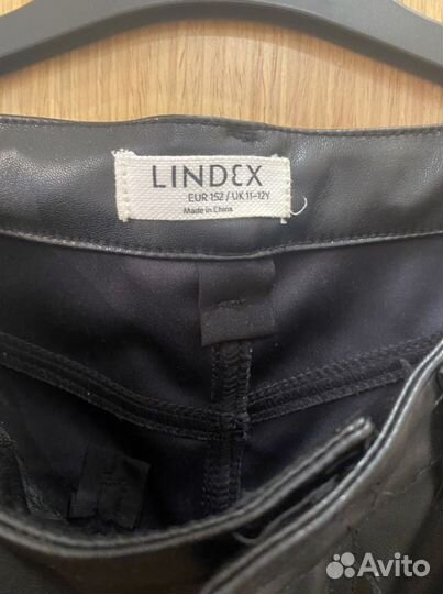 Брюки из экокожи для девочки