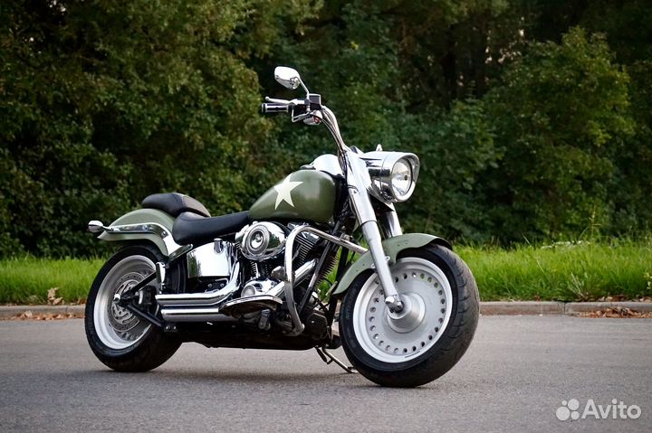 Harley-Davidson flstf Fat Boy Custom US Olive