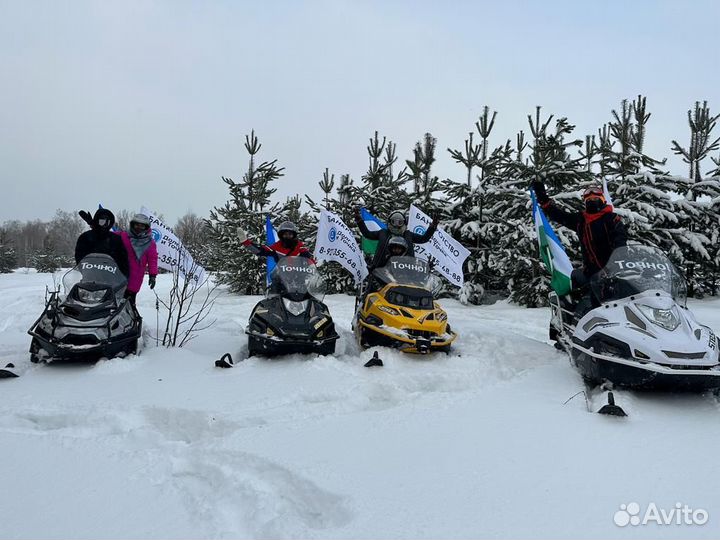 Подарочный сертификат на прогулку на снегоходе