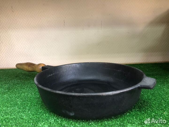 Сковорода сотейник чугун 260х60мм, съемная ручка